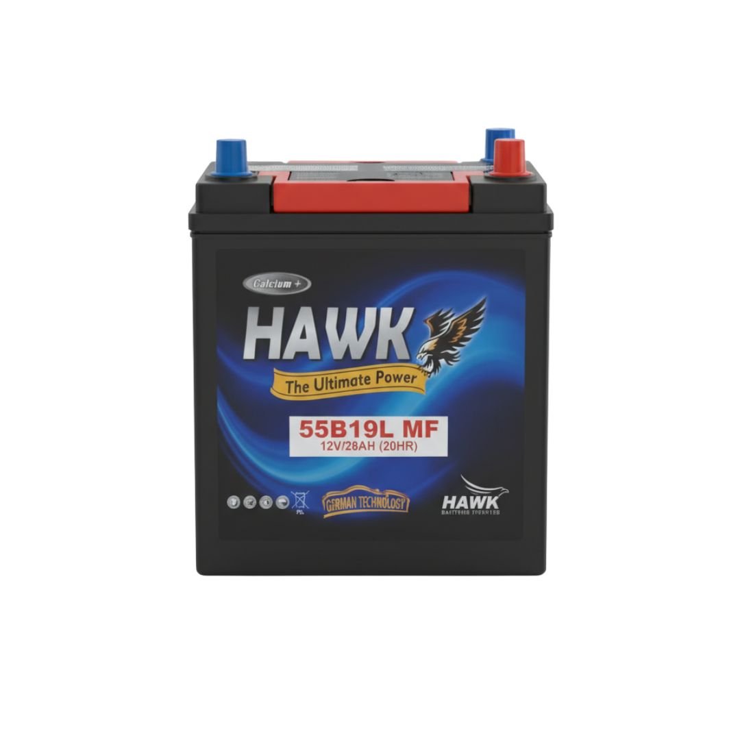 15 HAWK 55B19L MF – 12V 28Ah - Image 1