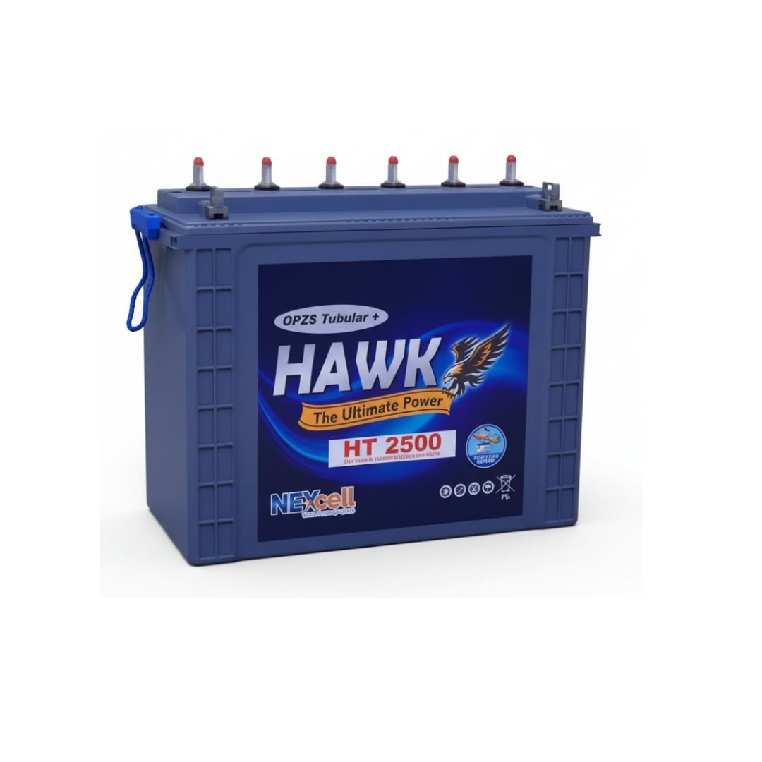 16 HAWK HT 2500 Tubular Battery – 12V - Image 1